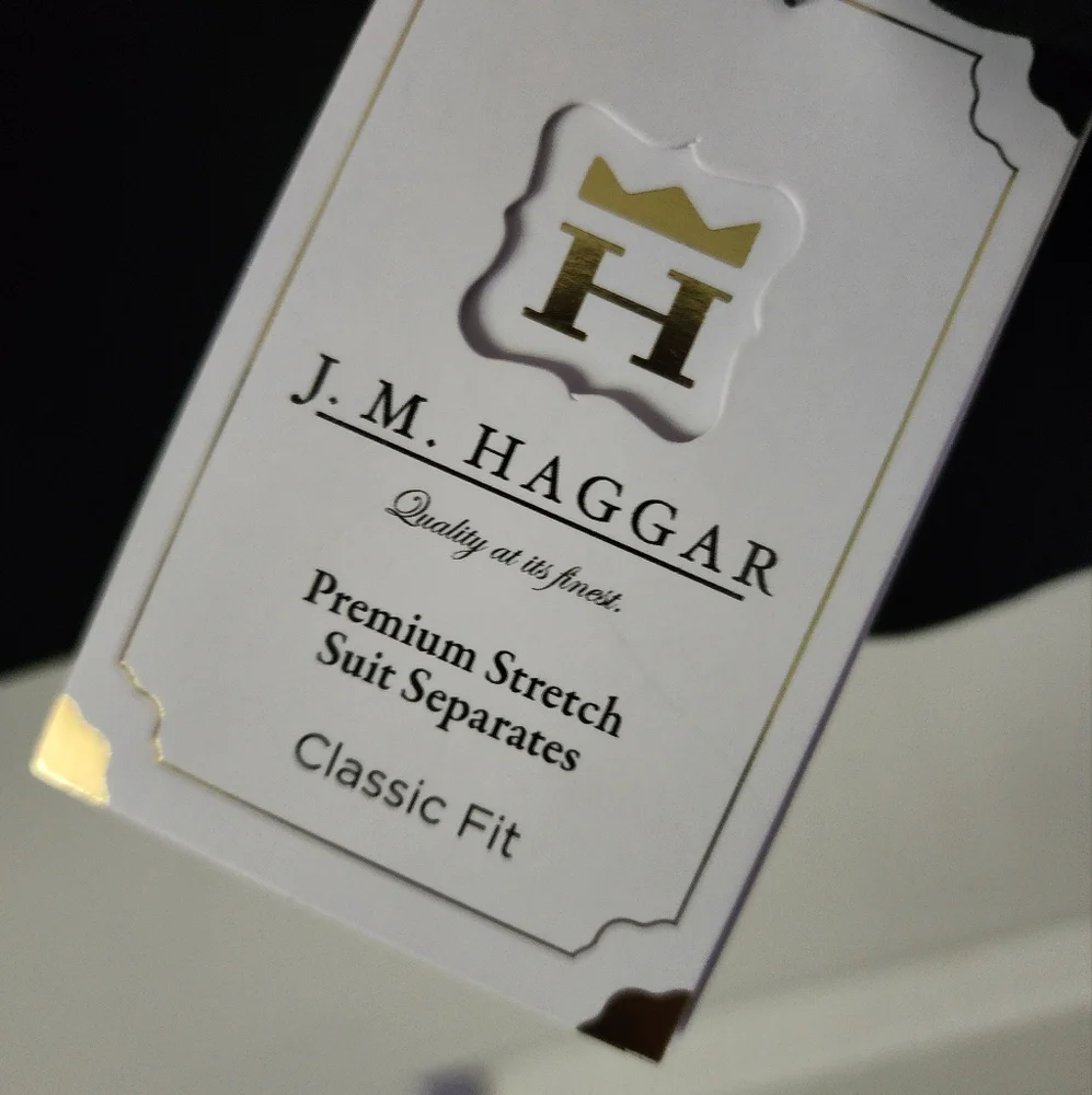 HAGGARD J.M Premium Strech Classic Fit Suit Separate. Jacket. Nwt.